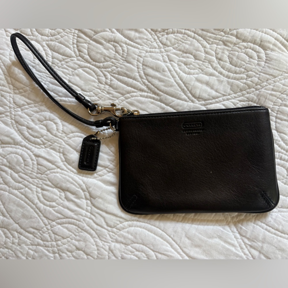 Coach Black Wristlet Clutch